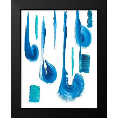 Rip Tide Black Modern Wood Framed Art Print by Beauchamp, Andy