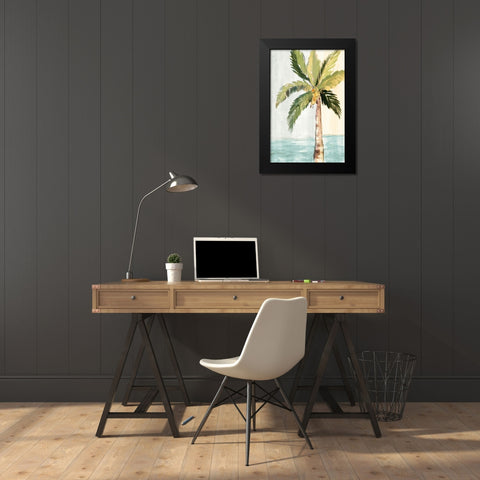 Oasis Palm I Black Modern Wood Framed Art Print by Maria, Robin