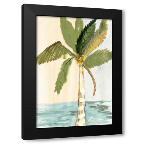 Oasis Palm II Black Modern Wood Framed Art Print by Maria, Robin