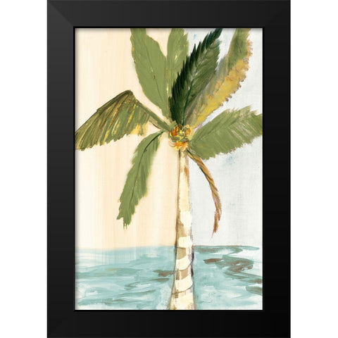 Oasis Palm II Black Modern Wood Framed Art Print by Maria, Robin