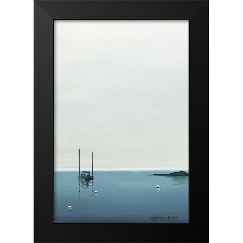 Calm Waters Black Modern Wood Framed Art Print by Eitel, Jen