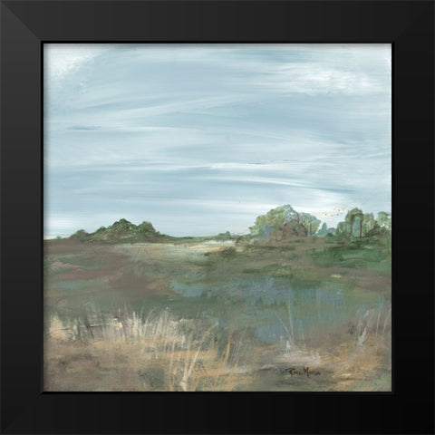 Pleasant Field I  Black Modern Wood Framed Art Print by Maria, Robin