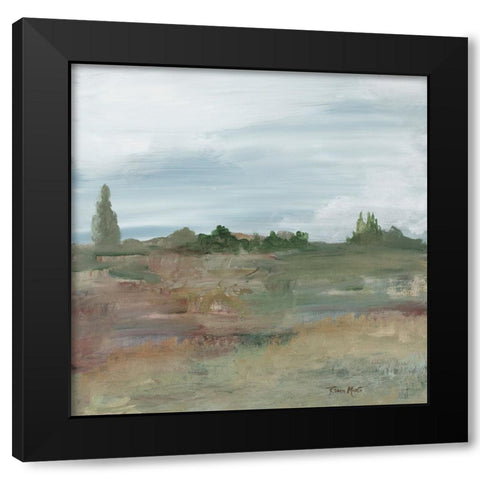Pleasant Field II Black Modern Wood Framed Art Print by Maria, Robin