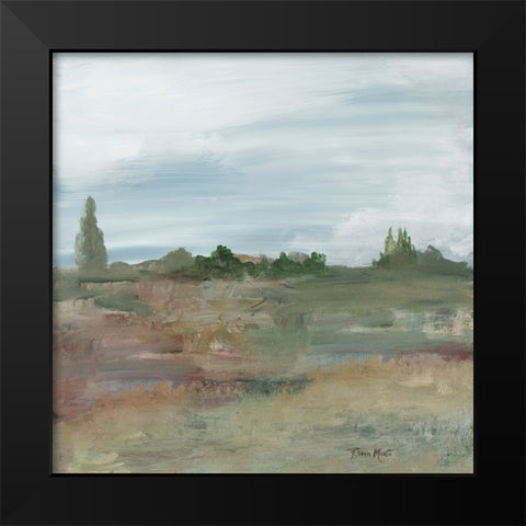 Pleasant Field II Black Modern Wood Framed Art Print by Maria, Robin