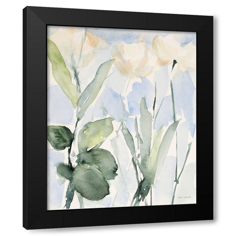 Dewey Wildflowers II Black Modern Wood Framed Art Print with Double Matting by Loreth, Lanie