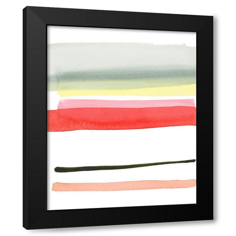 Along The Line II Black Modern Wood Framed Art Print by Loreth, Lanie