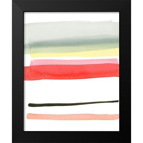 Along The Line II Black Modern Wood Framed Art Print by Loreth, Lanie