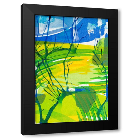 Just Chill I Black Modern Wood Framed Art Print with Double Matting by Mosher, Deidre