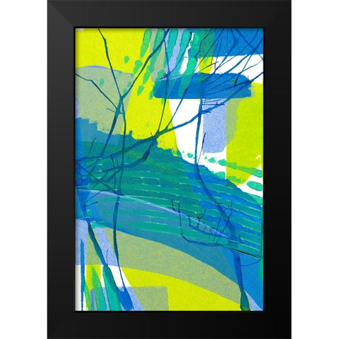 Just Chill ll Black Modern Wood Framed Art Print by Mosher, Deidre