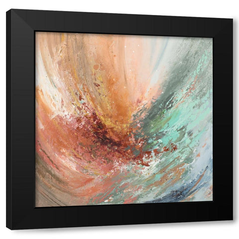 Free Spirit Black Modern Wood Framed Art Print with Double Matting by Pinto, Patricia