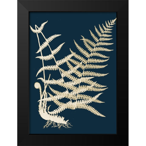 Ferns II Black Modern Wood Framed Art Print by Piddix