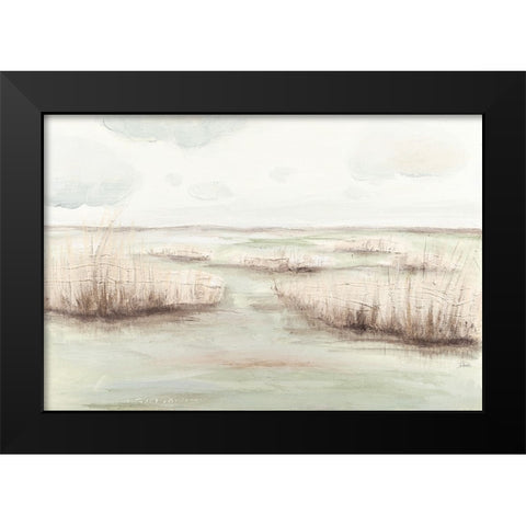 The Dappled Marsh Black Modern Wood Framed Art Print by Pinto, Patricia