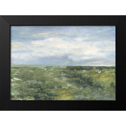 In The Distance Black Modern Wood Framed Art Print by Pinto, Patricia
