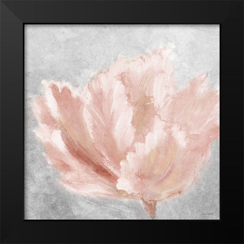 Pink Elegant on Gray Black Modern Wood Framed Art Print by Loreth, Lanie