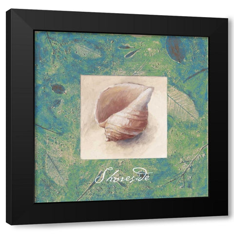 Shoreside Black Modern Wood Framed Art Print by Loreth, Lanie