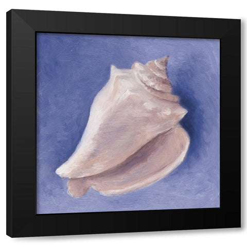 Very Peri Shell I Black Modern Wood Framed Art Print by Loreth, Lanie