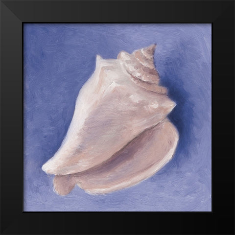Very Peri Shell I Black Modern Wood Framed Art Print by Loreth, Lanie