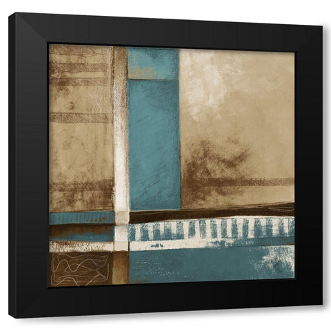 Simplicity I Black Modern Wood Framed Art Print with Double Matting by Loreth, Lanie