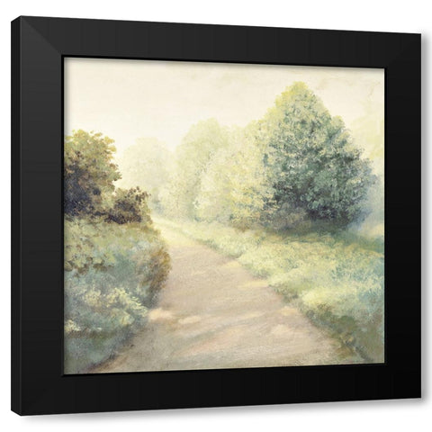 New Light Summer Road I Black Modern Wood Framed Art Print with Double Matting by Marcon, Michael