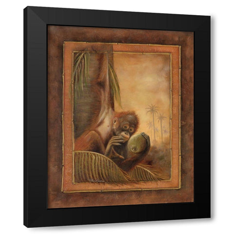 Orangutan I Black Modern Wood Framed Art Print by Pinto, Patricia