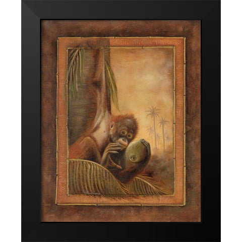 Orangutan I Black Modern Wood Framed Art Print by Pinto, Patricia