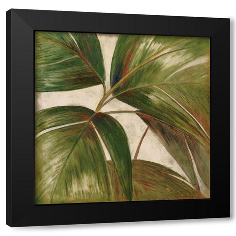La Palmera III Black Modern Wood Framed Art Print with Double Matting by Pinto, Patricia