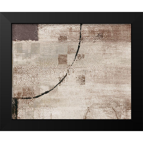 Tan Perception II Black Modern Wood Framed Art Print by Loreth, Lanie