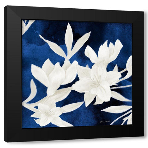 Soft Lilies Dreams I Black Modern Wood Framed Art Print by Loreth, Lanie