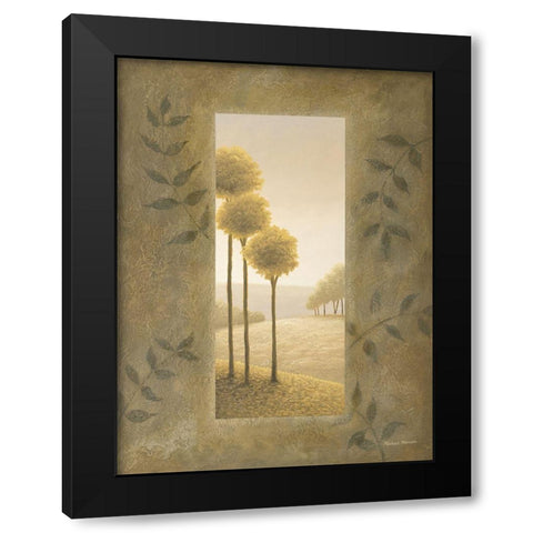 Golden Escape II Black Modern Wood Framed Art Print by Marcon, Michael