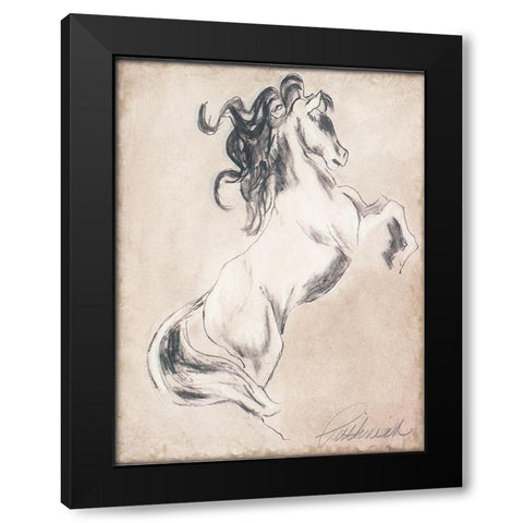 Majestic Horse I Black Modern Wood Framed Art Print with Double Matting by Pattinian, Merri