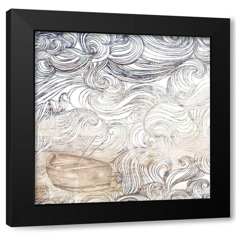 Lost At Sea I Black Modern Wood Framed Art Print by Pinto, Patricia