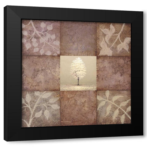 Gentle Radiance II Black Modern Wood Framed Art Print with Double Matting by Marcon, Michael