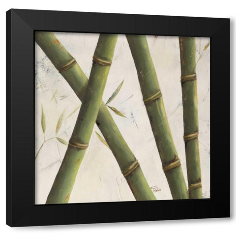 Bambosa Guadua II Black Modern Wood Framed Art Print with Double Matting by Pinto, Patricia