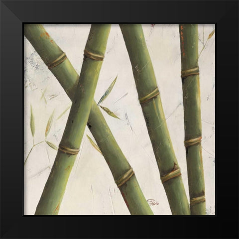 Bambosa Guadua II Black Modern Wood Framed Art Print by Pinto, Patricia