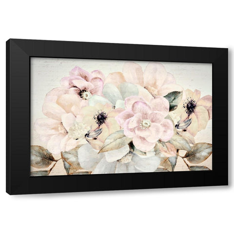 Spring Floral Black Modern Wood Framed Art Print with Double Matting by Loreth, Lanie