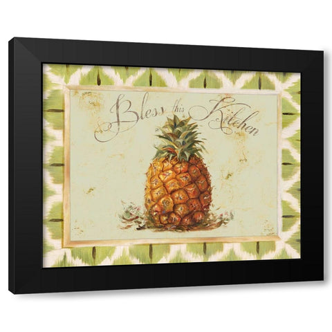 Bless this Kitchen Black Modern Wood Framed Art Print by Pinto, Patricia