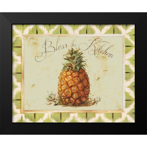 Bless this Kitchen Black Modern Wood Framed Art Print by Pinto, Patricia