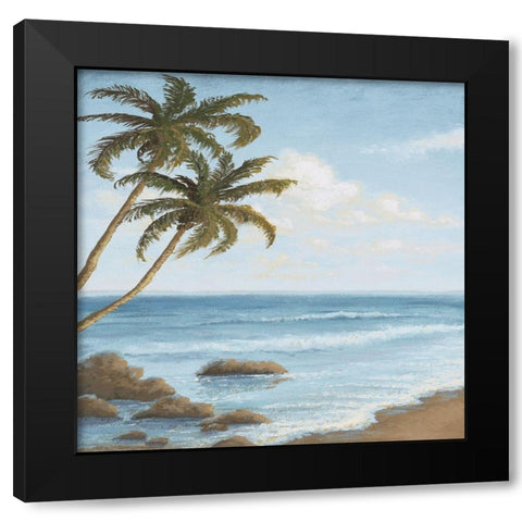 Atlantic I Black Modern Wood Framed Art Print with Double Matting by Marcon, Michael