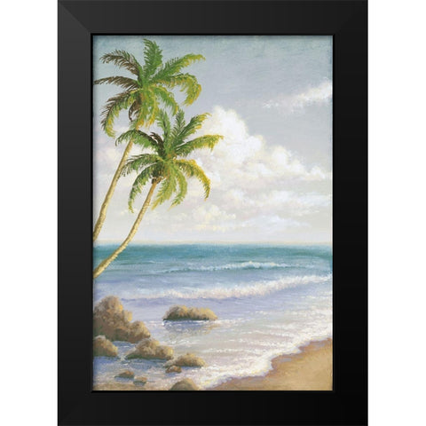 Atlantic Seaside I Black Modern Wood Framed Art Print by Marcon, Michael
