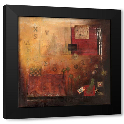 Nueva Era I Black Modern Wood Framed Art Print with Double Matting by Pinto, Patricia