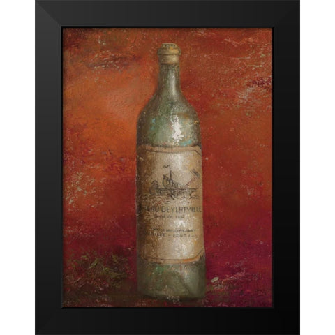 Serie Vino II Black Modern Wood Framed Art Print by Pinto, Patricia