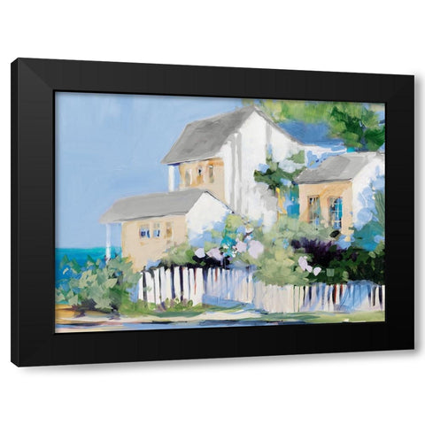 Living By The Water Black Modern Wood Framed Art Print with Double Matting by Slivka, Jane