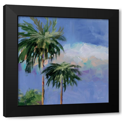 Key West Palms Black Modern Wood Framed Art Print by Slivka, Jane