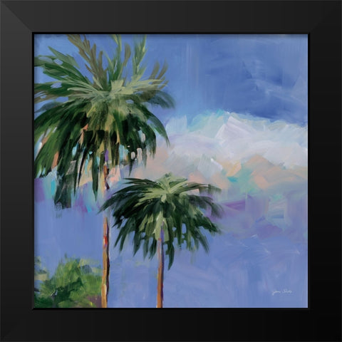 Key West Palms Black Modern Wood Framed Art Print by Slivka, Jane
