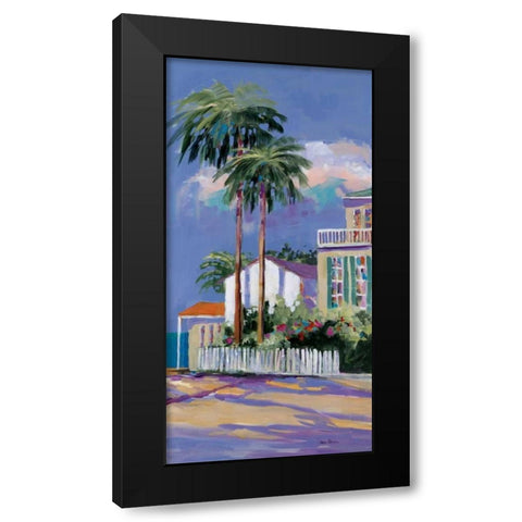 Key West II Black Modern Wood Framed Art Print with Double Matting by Slivka, Jane