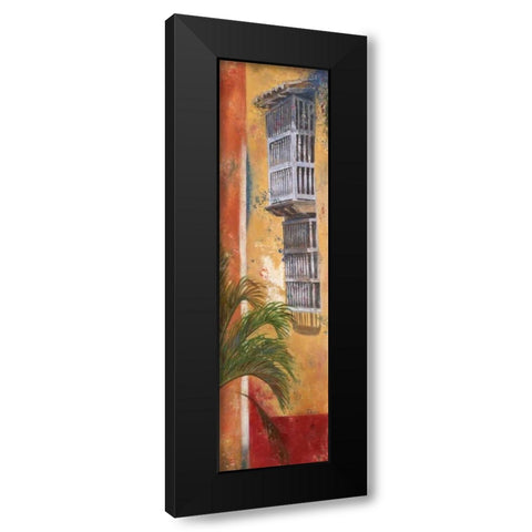 Balcones De Cartagena I Black Modern Wood Framed Art Print with Double Matting by Pinto, Patricia