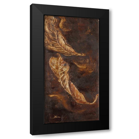 Yarumo in Gold III Black Modern Wood Framed Art Print with Double Matting by Pinto, Patricia