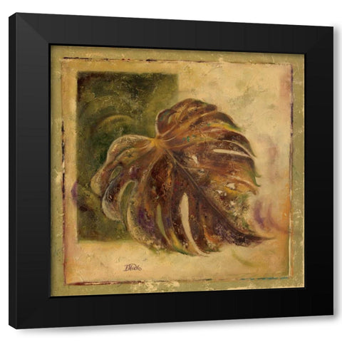 Green Balazo I Black Modern Wood Framed Art Print by Pinto, Patricia