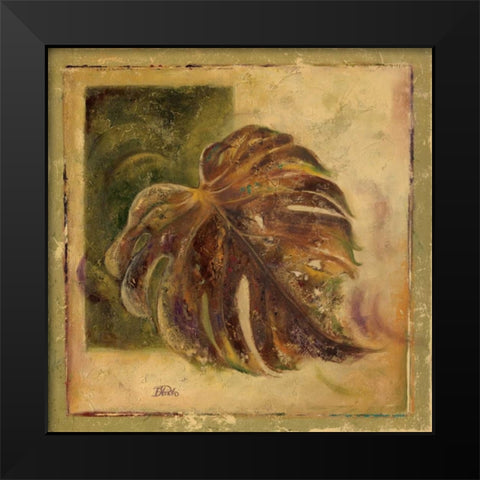 Green Balazo I Black Modern Wood Framed Art Print by Pinto, Patricia