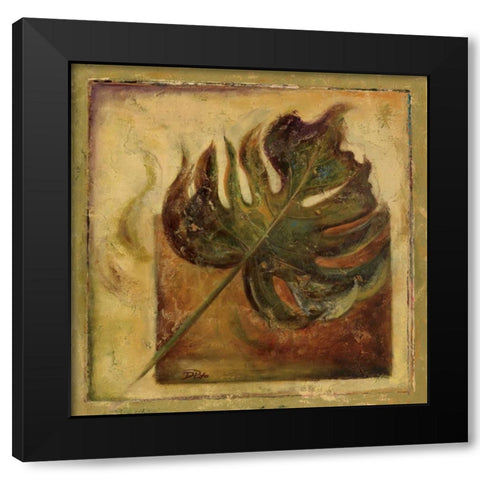 Green Balazo II Black Modern Wood Framed Art Print by Pinto, Patricia